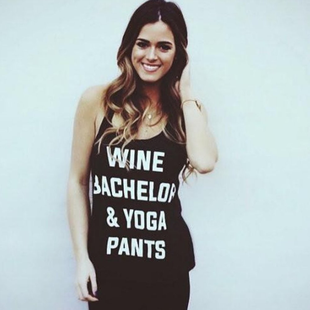 Wine Bachelor and Yoga Pants Tank Top